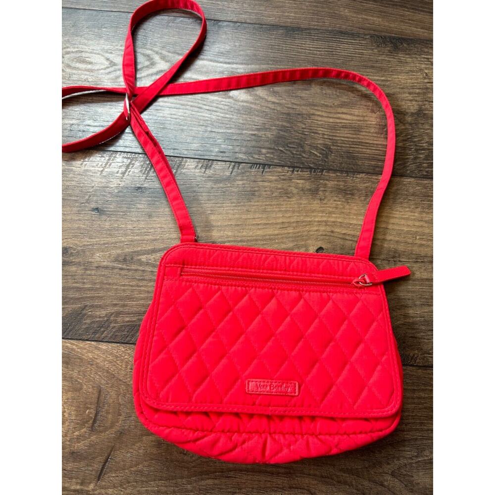 Vera Bradley Petite CrossBody purse in Fire Red pattern